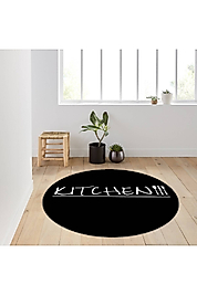 Rovigo Home Dijital Baskı Yıkanabilir Kaymaz Taban Yuvarlak Halı RVG7132 120x120 cm
