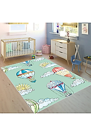 Rovigo Home Dijital Baskı Yıkanabilir Kaymaz Taban Çocuk Halısı RVG4094-SD087 100x150