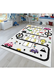 Rovigo Home Dijital Baskı Yıkanabilir Kaymaz Taban Çocuk Halısı RVG4064 100x200