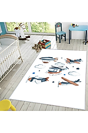 Rovigo Home Dijital Baskı Yıkanabilir Kaymaz Taban Çocuk Halısı RVG4010 100x200