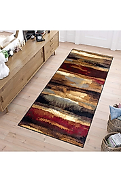 Rovigo Home Dijital Baskı Yıkanabilir Kaymaz Taban Salon Halı RVG0258 100x150 cm