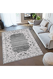Rovigo Home Dijital Baskı Yıkanabilir Kaymaz Taban Salon Halı RVG0342 100x300 cm
