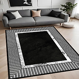 Dijital Baskı Yıkanabilir Kaymaz Taban Salon Halısı Ve Yolluk RVG0905-FNL120 100x150 cm