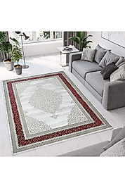 Rovigo Home Dijital Baskı Yıkanabilir Kaymaz Taban Salon Halı RVG0771 100x150 cm