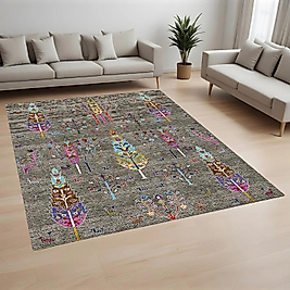 Dijital Baskı Yıkanabilir Kaymaz Taban Salon Halısı Ve Yolluk RV128-FNL434 100x300 cm