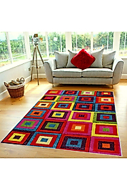 Rovigo Home Dijital Baskı Yıkanabilir Kaymaz Taban Salon Halı RVG0372 100x150 cm