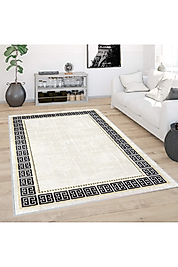 Rovigo Home Dijital Baskı Yıkanabilir Kaymaz Taban Salon Halı RVG0423 100x300 cm