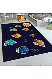 Rovigo Home Dijital Baskı Yıkanabilir Kaymaz Taban Çocuk Halısı RVG4107-SD1208 100x150
