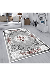 Rovigo Home Dijital Baskı Yıkanabilir Kaymaz Taban Salon Halı RVG1932-SD587 100x200 cm