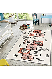 Rovigo Home Dijital Baskı Yıkanabilir Kaymaz Taban Çocuk Halısı RVG4023 100x200