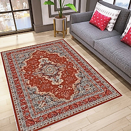 Rovigo Home Dijital Baskı Yıkanabilir Kaymaz Taban Salon Halı RVG0784 100x200 cm