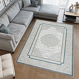 Rovigo Home Dijital Baskı Yıkanabilir Kaymaz Taban Salon Halı RVG0772 100x150 cm