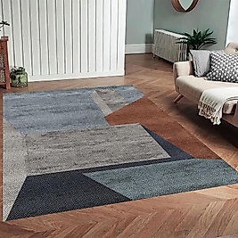 Dijital Baskı Yıkanabilir Kaymaz Taban Salon Halısı Ve Yolluk RVG0959-FNL208 100x150 cm
