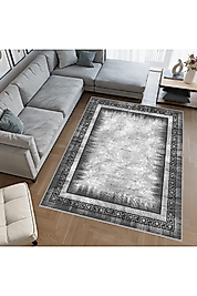 Rovigo Home Dijital Baskı Yıkanabilir Kaymaz Taban Salon Halı RVG0476 100x300 cm