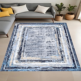 Dijital Baskı Yıkanabilir Kaymaz Taban Salon Halısı Ve Yolluk RV149-FNL454 100x300 cm