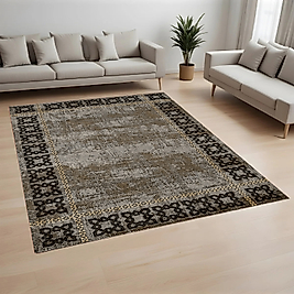 Dijital Baskı Yıkanabilir Kaymaz Taban Salon Halısı Ve Yolluk RVG0823-FNL33 100x150 cm