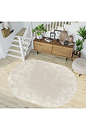 Rovigo Home Dijital Baskı Yıkanabilir Kaymaz Taban Oval Halı RVG7193-HS182 100x150 cm