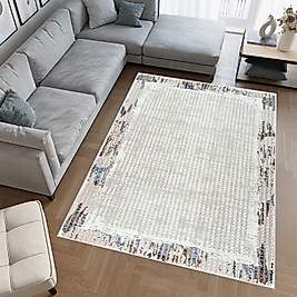 Rovigo Home Dijital Baskı Yıkanabilir Kaymaz Taban Salon Halı RVG0759 100x150 cm