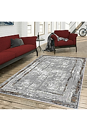 Rovigo Home Dijital Baskı Yıkanabilir Kaymaz Taban Salon Halı RVG0379 100x150 cm
