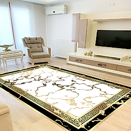 Dijital Baskı Yıkanabilir Kaymaz Taban Salon Halısı Ve Yolluk RVG0841-FNL51 100x300 cm