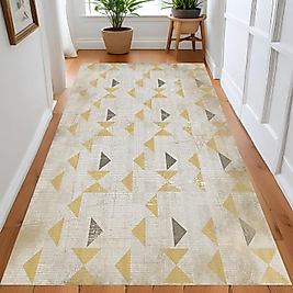 Dijital Baskı Yıkanabilir Kaymaz Taban Salon Halısı Ve Yolluk RV086-FNL373 100x150 cm