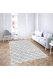 Rovigo Home Dijital Baskı Yıkanabilir Kaymaz Taban Salon Halı RVG1944-SM442 100x300 cm