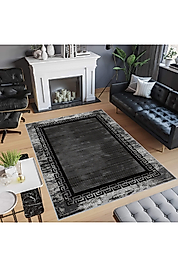 Rovigo Home Dijital Baskı Yıkanabilir Kaymaz Taban Salon Halı RVG0474 100x150 cm