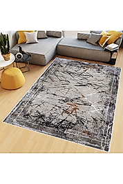 Rovigo Home Dijital Baskı Yıkanabilir Kaymaz Taban Salon Halı RVG0677 100x200 cm