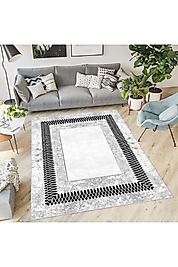 Rovigo Home Dijital Baskı Yıkanabilir Kaymaz Taban Salon Halı RVG1863-SM90 100x300 cm