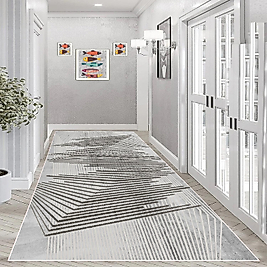 Dijital Baskı Yıkanabilir Kaymaz Taban Salon Halısı Ve Yolluk RV097-FNL384 100x300 cm