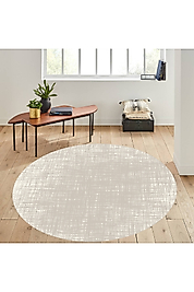 Rovigo Home Dijital Baskı Yıkanabilir Kaymaz Taban Yuvarlak Halı RVG7291-HS182 160x160 cm