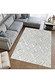 Rovigo Home Dijital Baskı Yıkanabilir Kaymaz Taban Salon Halı RVG0753 100x150 cm
