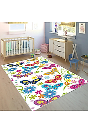 Rovigo Home Dijital Baskı Yıkanabilir Kaymaz Taban Çocuk Halısı RVG4093-SD079 120x180